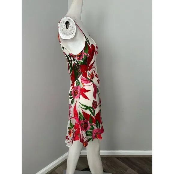 CULT GAIA Zarima floral-print devoré-chiffon silk-blend mini slip dress S $518